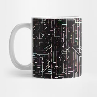 Neon lines pattern Mug